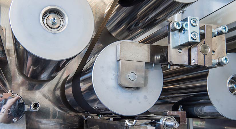 The gravure coating station of NREL's roll-to-roll coating equipment