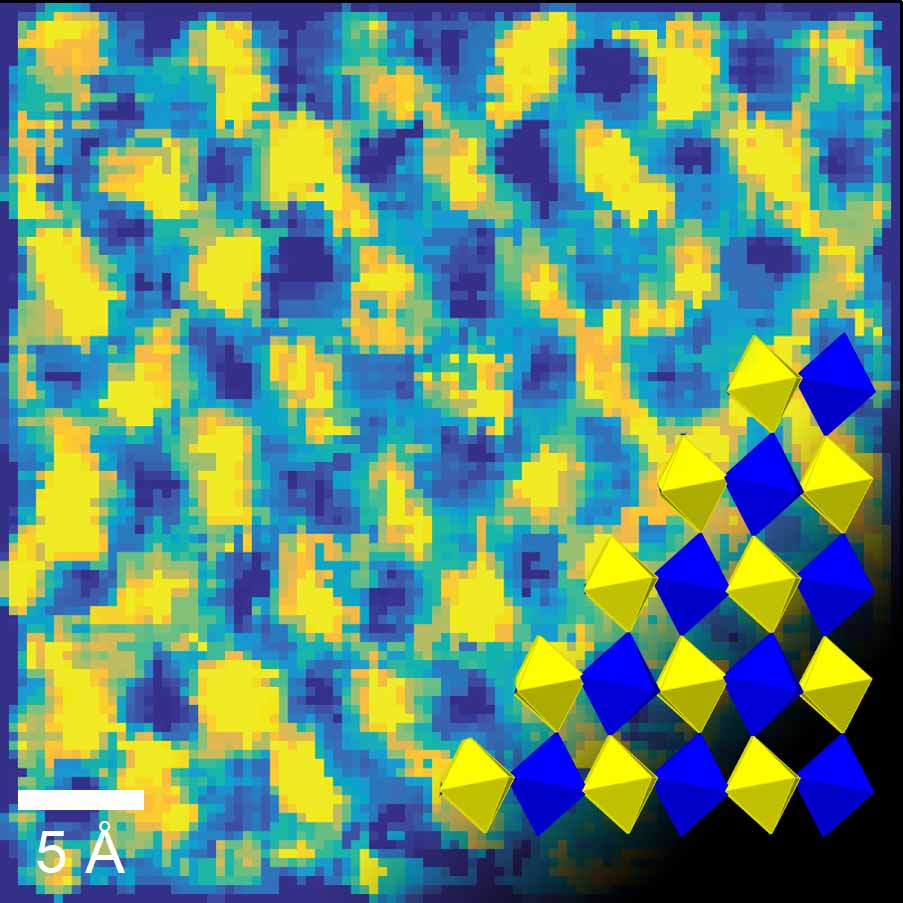 STEM-EDS mapping image