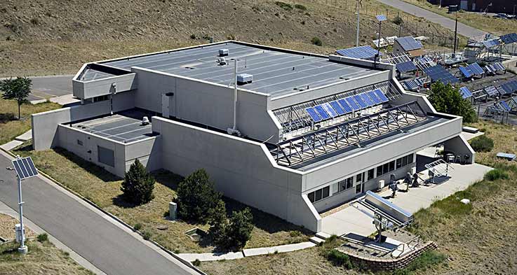 Aerial showing the Outdoor Test Facility (OTF).