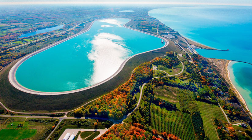 A Pumped Storage Hydropower facility in Ludington, Michigan.